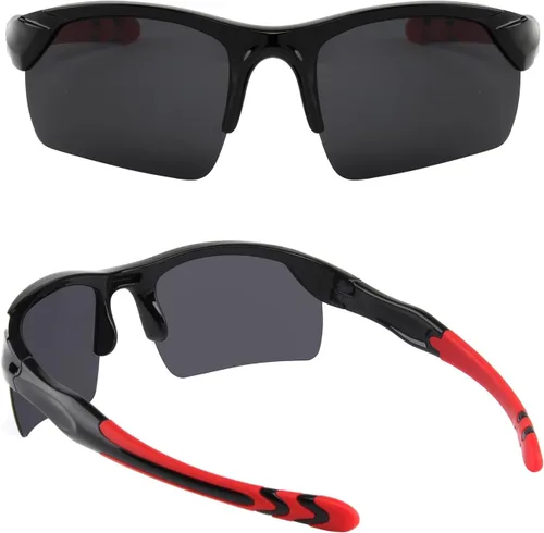 Vista 3 de KENBO Polarized Sports Sunglasses for Kids Wrap Around Sunglasses Baseball Cycling UV Protection for Boys Girls Age 3-10