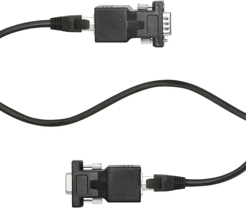 Vista 5 de DB9 RS232 a RJ45 Extender, DB9 9-Pin Serial Port Hembra y Macho a RJ45-2pcs 2 adaptadores