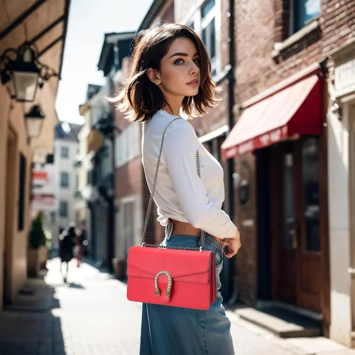 Vista 5 de Women's Shoulder Bag,Genuine Leather Bag Tote Handbag,Cute Stylish Crossbody Bags Mini Clutch Purse for Work Shopping Outings