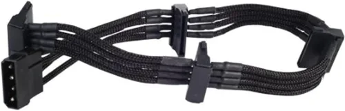 Vista 6 de Silverstone Tek Extensión de cable de alimentación con manga y 1 conector de 8 pines a PCI-E 8 Pines (PP07-PCIW), Negro