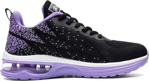 Vista 4 de GOOBON Tenis femeninas Air, zapatillas para tenis deportes entrenamiento gimnasio correr (tallas 5.5-10)