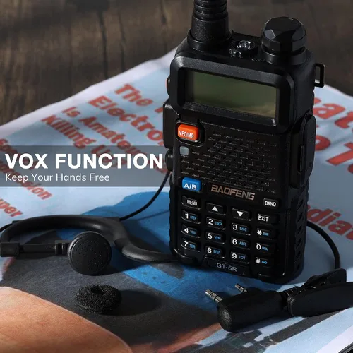 Vista 4 de 【Versión UV-5R compatible con FCC】 BAOFENG GT-5R radio bidireccional de doble banda, radio portátil UHF VHF para aficionados (Ham) para adultos