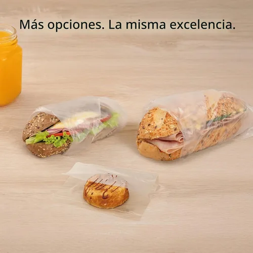 Vista 5 de Restaurantware Paquete de 1000 envolturas de plástico para alimentos, 10.75 x 8 pulgadas, precortadas, transparentes, desechables, para microondas