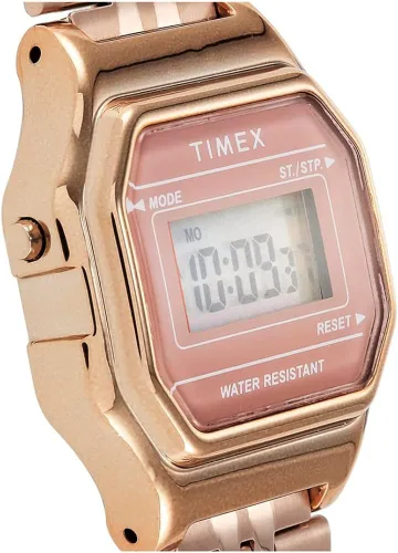 Vista 4 de Timex - Reloj digital de cuarzo para mujer con correa de acero inoxidable