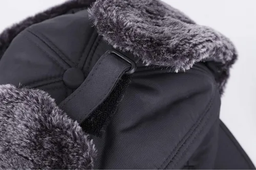 Vista 8 de Gorro de piel sintética con visera resistente al viento para esquí, pasamontañas, para hombre y mujer