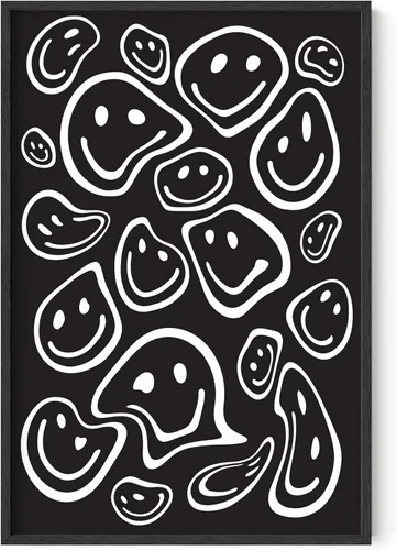 Vista 33 de HAUS AND HUES Impresión artística de corazón negro, 12 x 16 pulgadas, enmarcada, beige