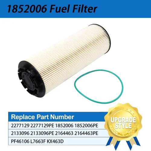 Vista 3 de Filtro de aceite 1922496, filtro de aceite 1948921, filtro de combustible 1852006, filtro de combustible K37-1004 compatible con camiones MX11 MX13