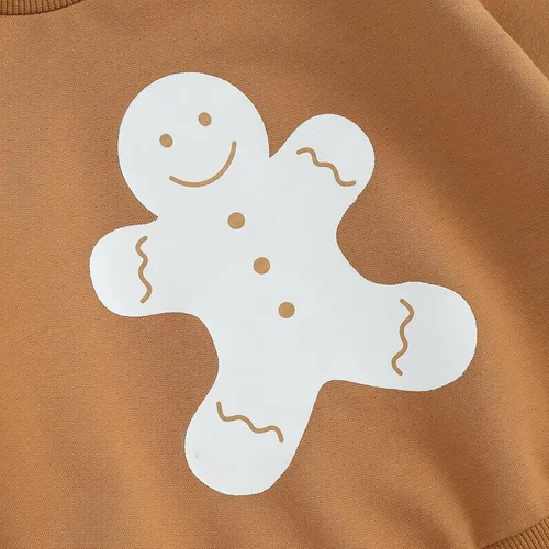 Vista 6 de Conjunto de sudadera de Papá Noel para bebé, niño, niña, ropa de Navidad para otoño e invierno