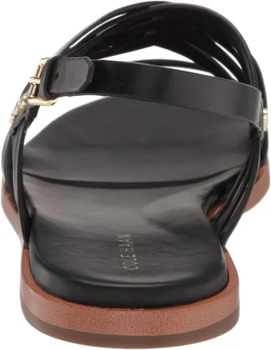 Vista 3 de Cole Haan Sandalias planas Francie para mujer, Wr Marine Blue - Gamuza acolchada