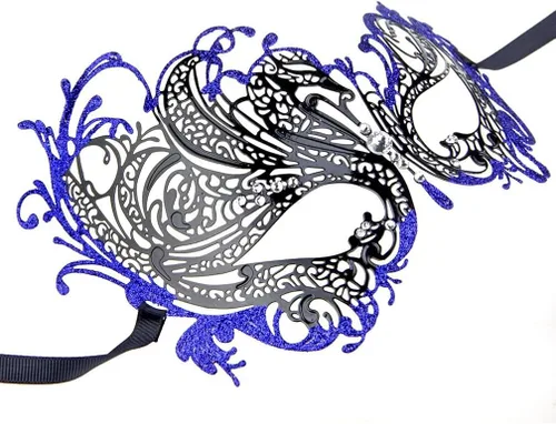 Vista 3 de ECOSCO Máscara de máscaras, para mujer, hombre, Mardi Gras, Halloween