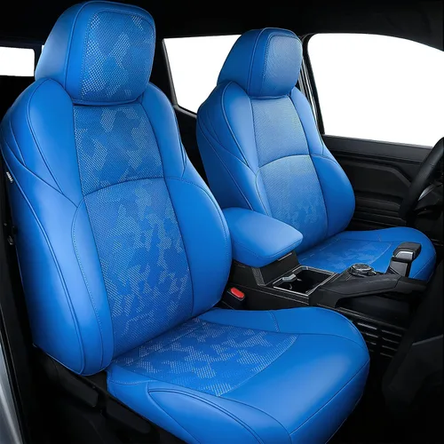 Vista 19 de Carlimeki Fundas de asiento personalizadas para Tacoma 2005 2006 2007 2008 2009 2010 2011 2012 2013 2014 2015 Crew Cab 2ª Gen Tacoma Base