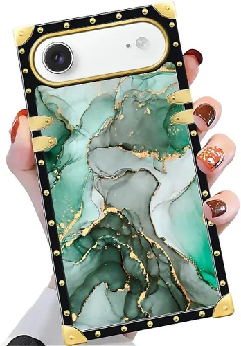 Vista 122 de Funda compatible con iPhone X/Xs, TPU suave de lujo y parte trasera de policarbonato duro para niñas y mujeres, funda protectora a prueba de golpes