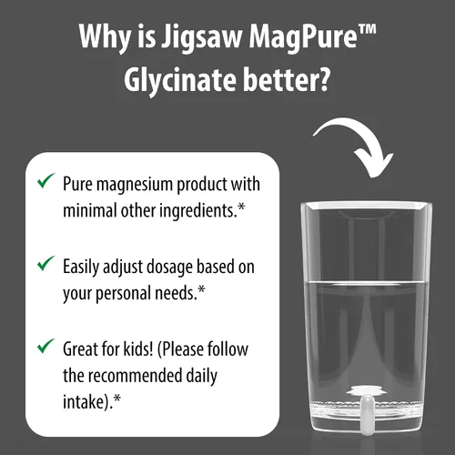 Vista 5 de Jigsaw Health MagPure Glycinate, cápsulas de magnesio premium, 120 cápsulas