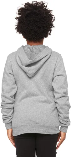 Vista 2 de Bella Canvas Sudadera con capucha de forro polar de esponja (3719Y), Azul Marino, L