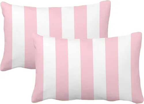 Vista 7 de Leaveland Juego de 2 fundas de almohada cuadradas de algodón y poliéster de 16 x 16 pulgadas, diseño de rayas blancas y negras, fundas decorativas
