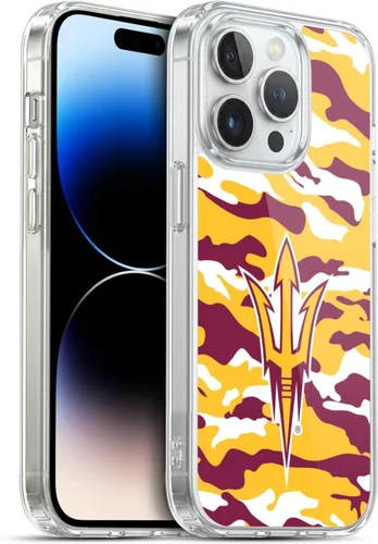 Vista 201 de Head Case Designs Funda de gel ASU Camou con licencia oficial de la Universidad Estatal de Arizona [protección de grado militar] compatible