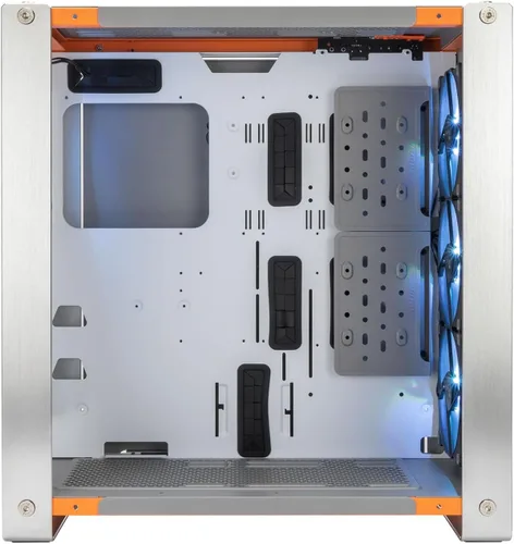 Vista 7 de InWin Dubili - Chasis para juegos de torre completa (serie iBuildiShare) con ventilador ARGB preinstalado x 4 (gris titanio)
