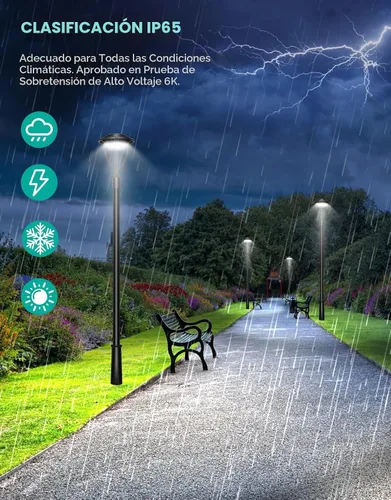 Vista 6 de Luz LED para poste superior con certificación ETL de 60 W, 48 W, 36 W, ajustable, 3 CCT, luces de poste para exteriores ajustables con fotocélula