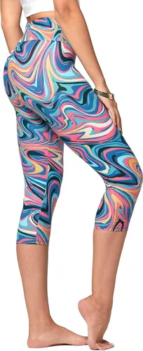Vista 359 de Conceited - Leggings para mujer, longitud completa, ciclismo y capri, talla regular y extragrande