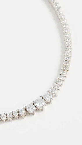 Vista 3 de SHASHI Collar de tenis para mujer, plata, talla única