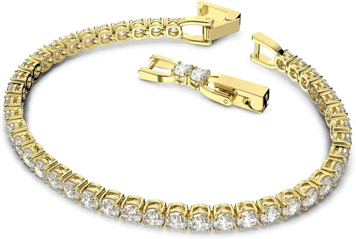 Vista 2 de SWAROVSKI Colección de joyas de pulsera y collar de cristal de lujo para tenis