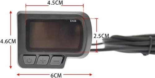 Vista 4 de Computadora de bicicleta, pantalla LCD impermeable, velocímetro de bicicleta, pantalla EN06, kit de controlador sin escobillas para scooter