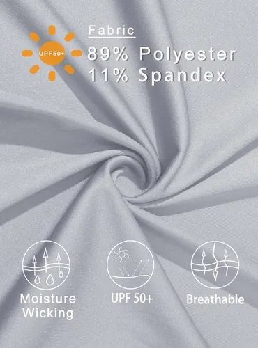 Vista 4 de MAGCOMSEN Camisas de manga larga para hombre con protección solar UV UPF 50+, para correr, pescar, de secado rápido