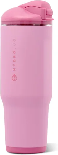 Vista 53 de HydroJug Ease2o - Botella de agua aislada de 24 onzas, tapa con popote y Duna