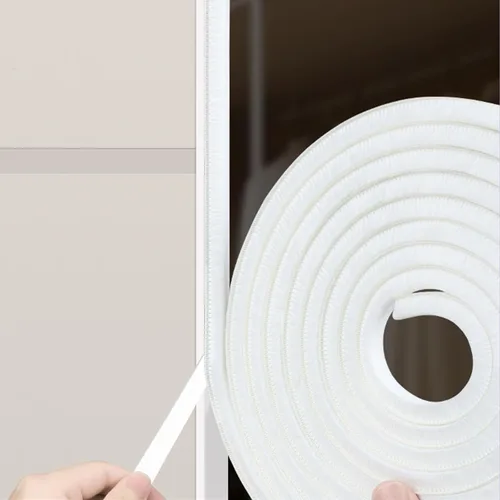 Vista 10 de Burlete autoadhesivo gris insonorizante de 33 pies para puertas y ventanas, 0.4 pulgadas de ancho x 0.2 pulgadas de grosor