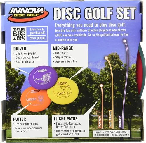 Vista 2 de Set de golf Innova Disc – Driver, de rango medio y putter, cómodo plástico DX, colores pueden variar (paquete de 3)