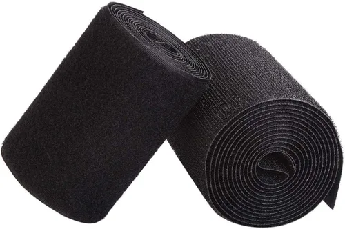 Vista 16 de Cinta de tela de nailon para coser de 1 pulgada de ancho x 32.8 ft de largo, color negro