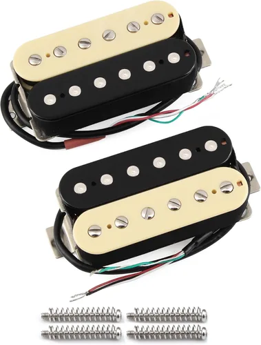 Vista 12 de FLEOR Pastillas de guitarra eléctrica Humbucker Cuello Alnico 5 Negras