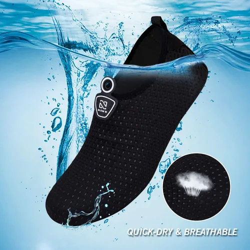 Vista 3 de IceUnicorn - Zapatos acuáticos para playa, natación, para hombres y mujeres, de secado rápido, para andar descalzo, piscina, yoga