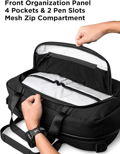 Vista 5 de ALPAKA Bravo Brief - Portafolio para laptop de 16 pulgadas, bolsa de hombro de negocios con protección contra la intemperie, bolsa de mensajero