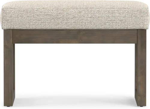 Vista 5 de SIMPLIHOME Milltown - Reposapiés rectangular (26.0 in de ancho) contemporáneo Platino
