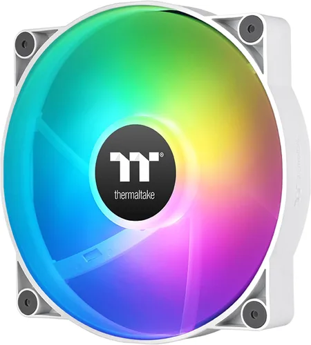 Vista 12 de Thermaltake CT120 ARGB Sync Ventilador de enfriamiento para PC (paquete de 2 ventiladores), sincronización de placa base de 5V, 16.8 millones
