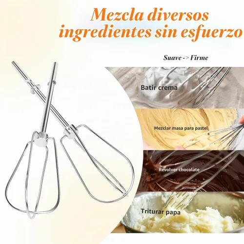 Vista 5 de Batidores de mano para Kitchenaid, W10490648, accesorios para batidores, compatibles con batidora de mano KitchenAid KHM2B AP5644233 PS4082859