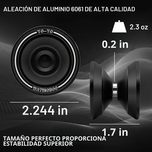 Vista 2 de Yoyo de metal de modo dual W07: yoyo sensible y no sensible