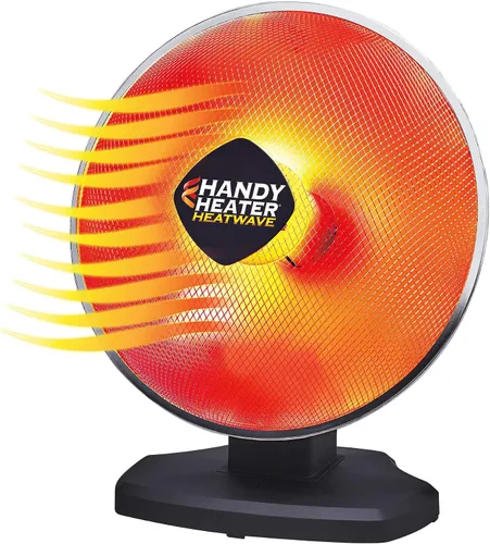 Vista 2 de Ontel Handy Heater Heatwave Calentador de Espacio Parabólico con Tecnología de Calentamiento Cerámico