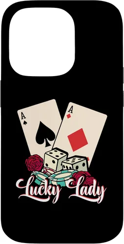 Vista 17 de Lucky Lady Poker Player Gambling Casino Gambler Case for iPhone 16