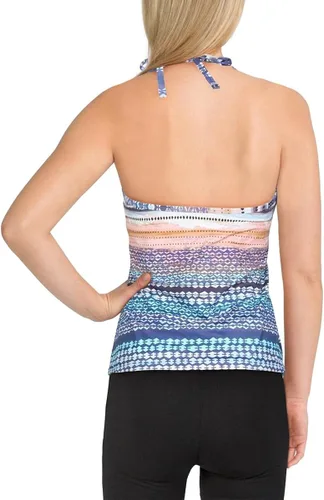 Vista 2 de Kenneth Cole Women's Standard V-Neck Halter Tankini Swimsuit Top
