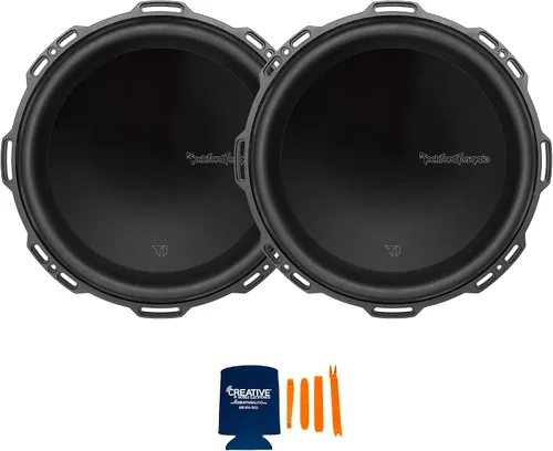 Vista 2 de Rockford Fosgate 2 subwoofers duales T1D412 Power Series T1 de 12" de 4 ohmios