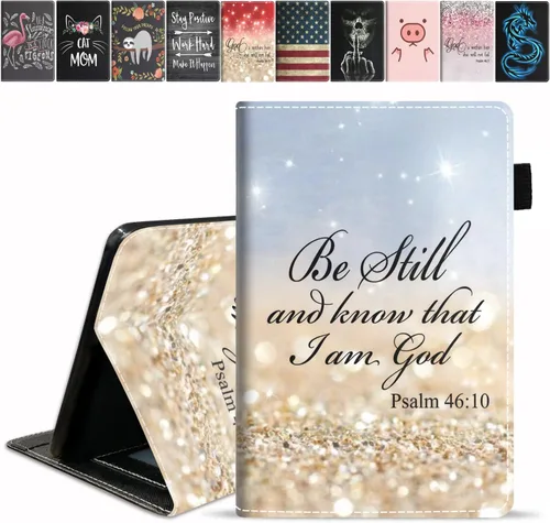 Vista 27 de Funda para tableta Amazon Fire HD 10/Fire HD 10 Plus (11ª generación, versión 2021), con cita inspiradora de «Be a Flamingo in a Flock», funda