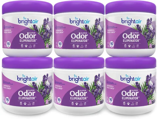 Vista 19 de Bright Air 14 oz. Super eliminador de olores, para espacios medianos, aroma de cítricos frescos, caja de 6, ambientador, aceites esenciales