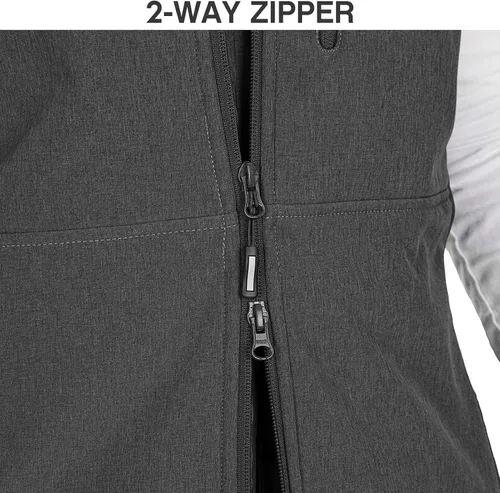 Vista 6 de Outdoor Ventures Chaleco de correr para hombre ligero resistente al viento forro polar sin mangas para golf