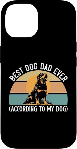 Vista 4 de Rottweiler Dog Lover Gift, Best Dog Dad Ever, Rottie Father Case for iPhone 17