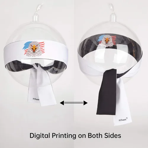 Vista 22 de Diadema reversible de guerrero, Bushido Hachimaki para karate, Halloween, sushi