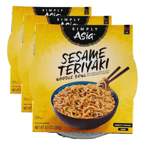 Vista 12 de Simply Asia Cuenco de fideos teriyaki de sésamo, 8.5 onzas