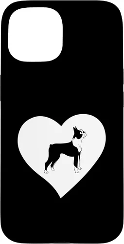 Vista 6 de Boston Terrier Heart Funny Boston Bull Terrier Pet Dog Lover Case for iPhone 17