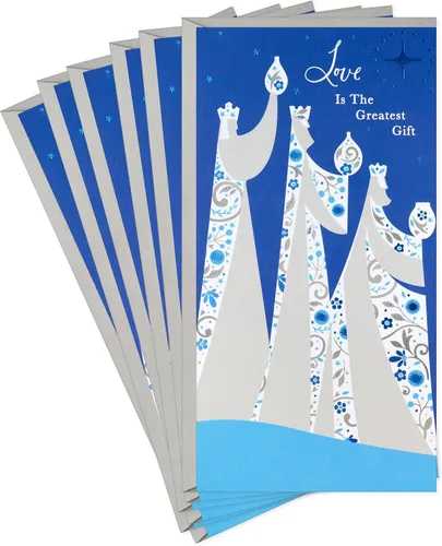 Vista 11 de Hallmark Image Arts - Surtido de tarjetas de Navidad religiosas en caja (4 diseños, 24 tarjetas de Navidad con sobres)